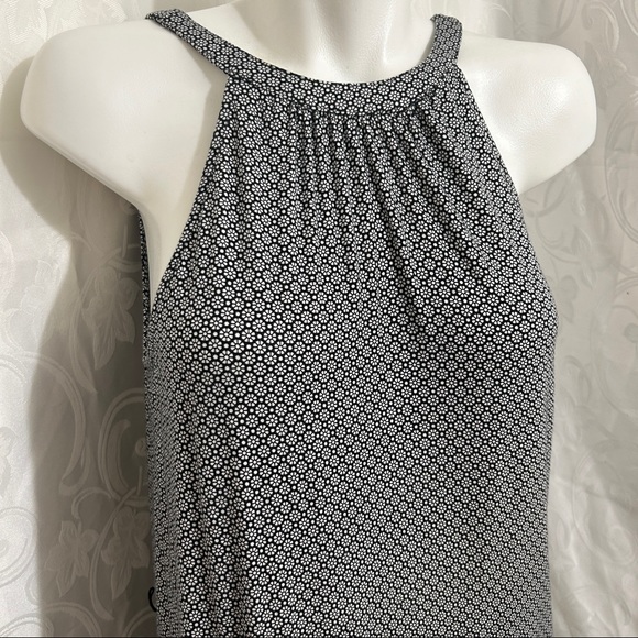 Old Navy Black and White Sleeveless Cotton Blend Maxi Dress - Picture 5 of 11